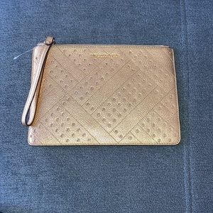 Michael Kors Gold clutch/wristlet
